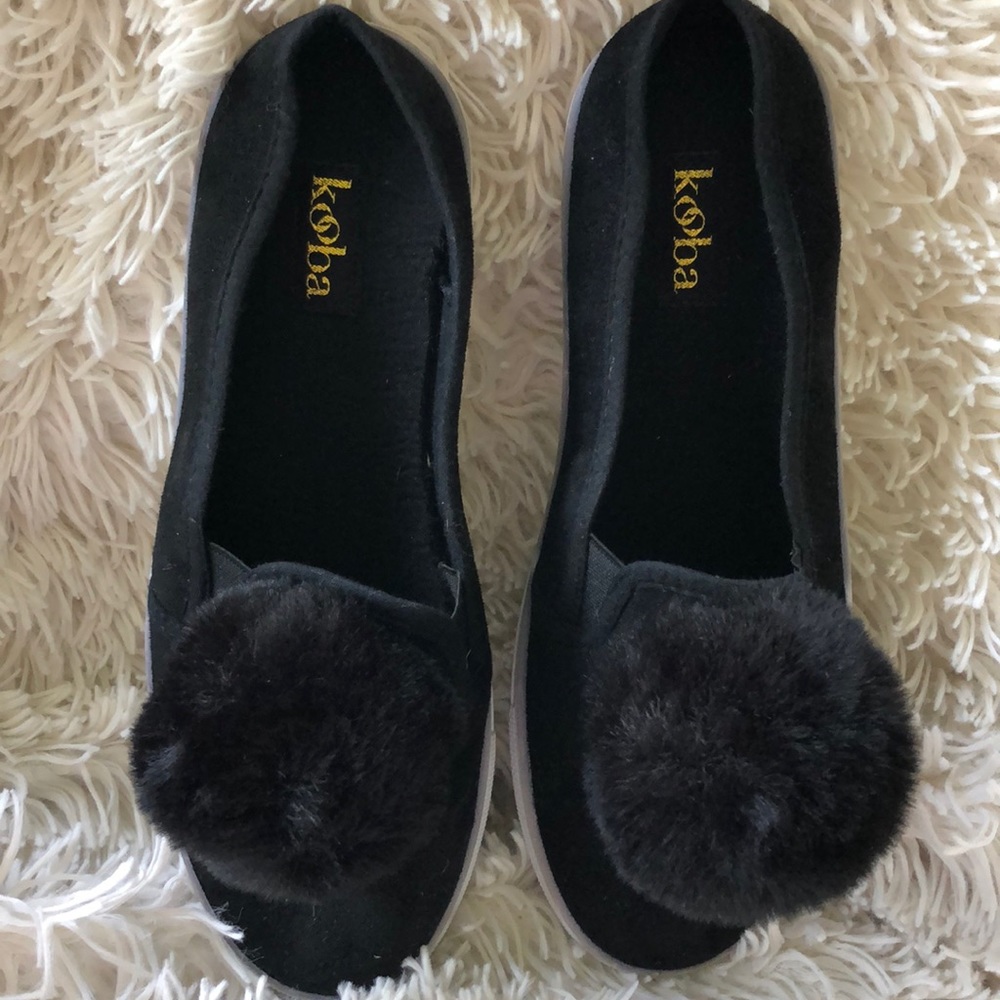 Kooba Pom Pom Slip On Shoes
